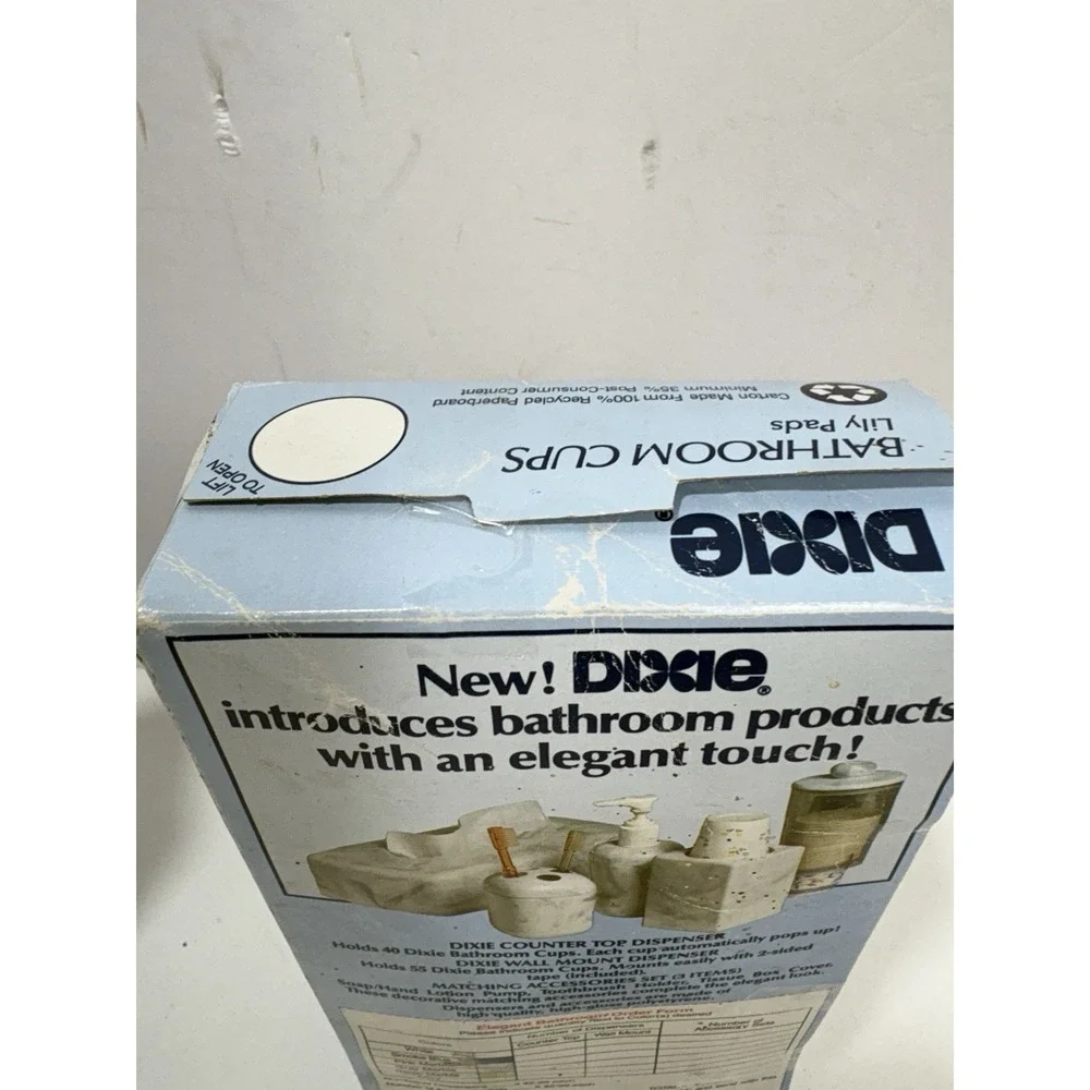 Lot Of 2 Dixie Cups - Bathroom Lily Pads Unopened + Home Sweet Home Kitchen Open